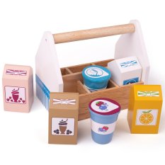 Bigjigs Toys Cocktail-Set in tragbarer Box