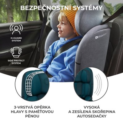 KINDERKRAFT Bilbarnstol Oneto3 i-Size 76-150cm + Isofix Cool grey