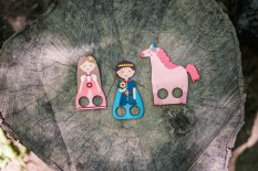 BeWooden Lutkarsko kazalište za prste - princ, princeza, jednorog