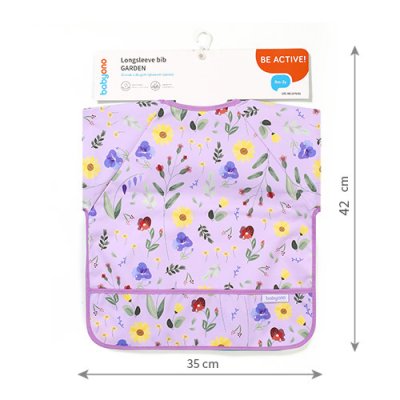 BABYONO Biber s dugim rukavima Garden 74 x 36cm, 6m+