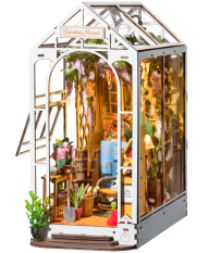 RoboTime 3D skládačka Zarážka na knihy Garden House (dřevěná)