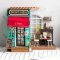 RoboTime 3D Holzpuzzle Miniatur Puppenhaus Café