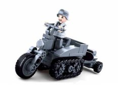 Sluban WWII M38-B0680B Motorrad mit Raupen
