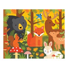Petit Collage 2-in-1 Forest Animals Puzzle