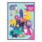 Puzzle Mudpuppy con biglietto d'auguri Festa di gatti 12 pezzi