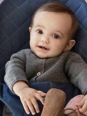 BABYBJÖRN Liege Bliss Baumwolle, Mitternachtsblau