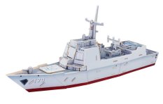 RoboTime Drewniane puzzle 3D Okręt szturmowy Destroyer