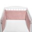 KLUPS Apărătoare de protecție pentru pat Catifea roz 180x30 cm