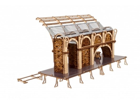 Ugears Drewniane Puzzle Mechaniczne 3D Harry Potter - Peron Kolejowy