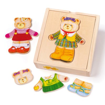 Bigjigs Toys Ubieranki Puzzle Pani Niedźwiedzica