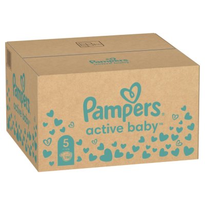 PAMPERS Active Baby Wegwerfwindeln 5 (11-16 kg) 150 Stück - MONATLICHER VORRAT