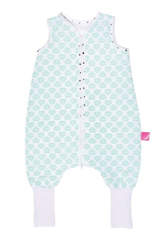 MOTHERHOOD Saco de dormir muselina con pantalón Mint Boats 1-1.5 r 0.5 tog