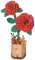 RoboTime Puzzle 3D in legno Camelia rossa