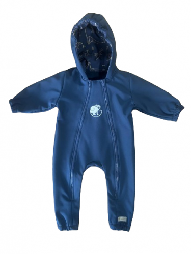 Monkey Mum® Softshell coverall with membrane – Sky of dinosaurs - size 62/68, 74/80