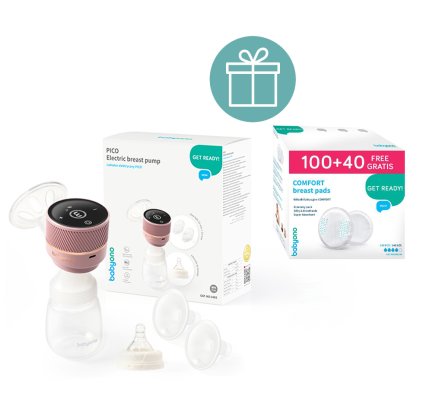 BABYONO Elektrische Milchpumpe PICO + Stilleinlagen 100 + 40 GRATIS