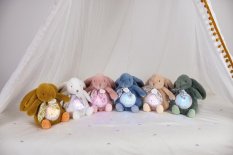 Doudou Spieluhr mit Projektion Häschen Weiß
