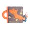 CANPOL BABIES Boek educatieve pluche FOX