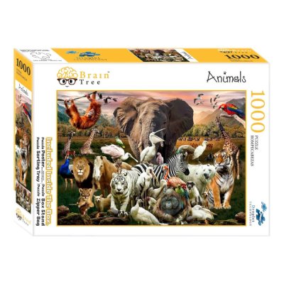 Brain Tree Puzzle Animals 1000 pieces