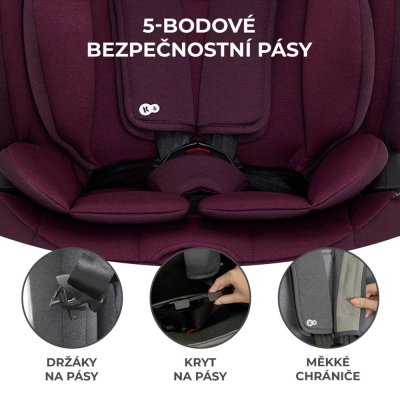 KINDERKRAFT Bilbarnstol Oneto3 i-Size 76-150cm + Isofix Cherry Pearl