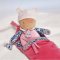 Doudou Jolijou Niemowlę w otulaczu 20 cm