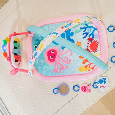 BABY EINSTEIN Spieldecke mit Aktivitäten 4-in-1 Kickin' Tunes™ Jellyfish Jamboree™ 0m+