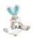 Conjunto de presente Doudou - coelho de pelúcia com manta de 31 cm turquesa