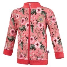 Sweat-shirt doublé Outlast® - fleurs/vieux rose