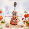 RoboTime 3D dřevěná skládačka hrací skříňky Kouzelné violoncello barevné (mechanický pohon)