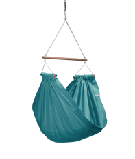 Hängande textilgungstol mörk mintgrön HOJDAVAK JUNIOR