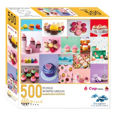 Brain Tree Puzzle Kakor Cupcakes 500 bitar