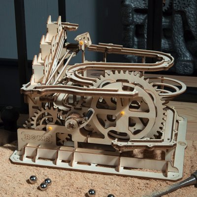 RoboTime 3D Mechanischer Bausatz Kugelbahn Spirale