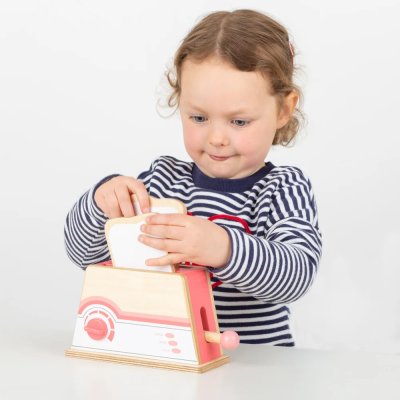 Bigjigs Toys Holz Toaster Rosa