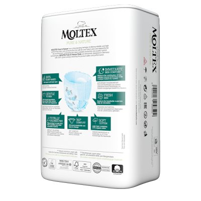 MOLTEX Pure&Nature Windelhosen Einweg 5 Junior (9-14 kg) 20 Stk