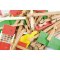 Jeujura Jeu de construction en bois 140 pièces Ferme moyenne