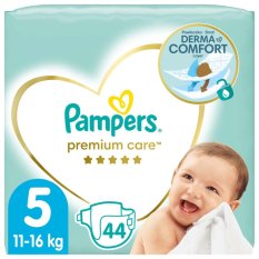 PAMPERS Premium Care Pleny jednorázové 5 (11-16 kg) 44 ks