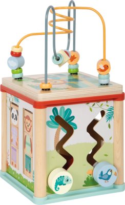 small foot Motorikwürfel aus Holz Dschungelfreunde