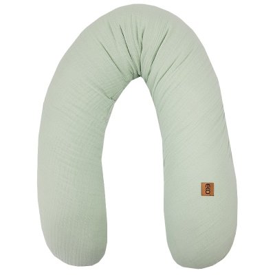 EKO Coussin d'allaitement mousseline Menthe 180 cm