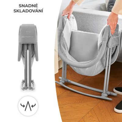 KINDERKRAFT Lit bébé 3 en 1 Lovi Gris