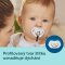CANPOL BABIES Set symmetrischer Silikonschnuller 18m+ Bonjour Paris blau