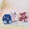 Doudou Histoire d'Ours Ami en Peluche Lapin Rose 25 cm