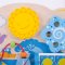 Bigjigs Baby Placa Motora de Madeira Mar