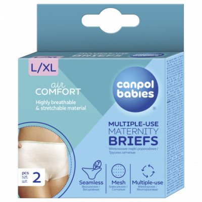 CANPOL BABIES Poporodne spodnjice za večkratno uporabo 2 kos L / XL