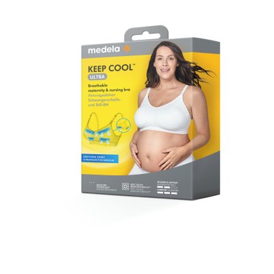 MEDELA Ultra Keep Cool™ Schwangerschafts- und Still-BH, Weiß XXL