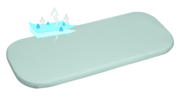 BABYMATEX Jersey Spannbettlaken wasserdicht 35x75 cm grau