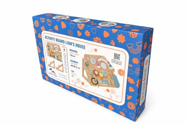 2Kids Toys Aktivitetsbräda Lejonets hus