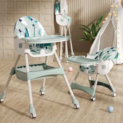 Seggiolone per bambini 2in1 Comfort - Ornamento Verde