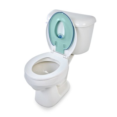 BRIGHT STARTS Toilettensitzverkleinerer zum Aufkleben Flip & Sit™ STITCH™ 18m+, bis 23kg
