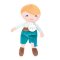 Doudou Jolijou Punčka Jules 16 cm zelena
