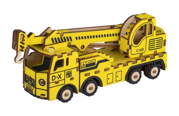 Woodcraft Drewniane puzzle 3D Żuraw samochodowy