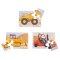 Bigjigs Toys Puzzle 3w1 Maszyny budowlane